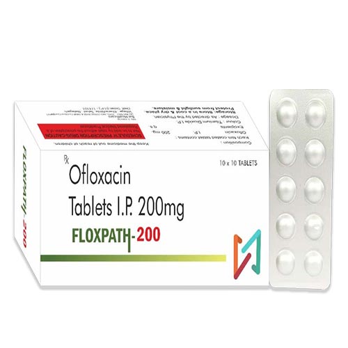 Product Name: FLOXAPATH 200, Compositions of FLOXAPATH 200 are Ofloxacin Tablets I.P 200mg  - Truepath Healthcare