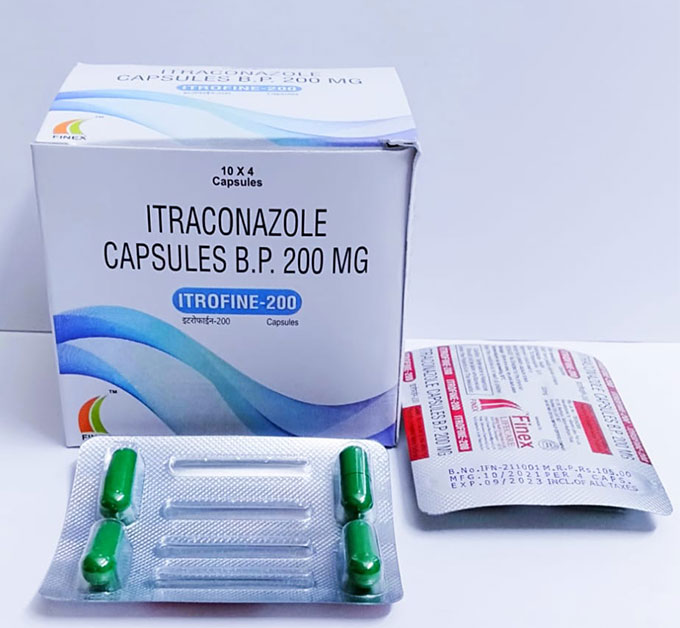 Product Name: Itrofine 200, Compositions of are Itraconazole 200 mg  - Finex Lifecare Private Limited