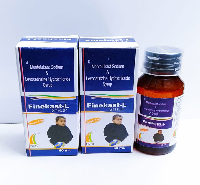 Product Name: Finekast  L, Compositions of Finekast  L are Monteklukast + Levocetirizin  - Finex Lifecare Private Limited