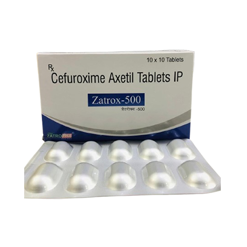 Product Name: Zatrox 500, Compositions of Zatrox 500 are Cefuroxime Axetil Tablets IP - Zatropha Pharma