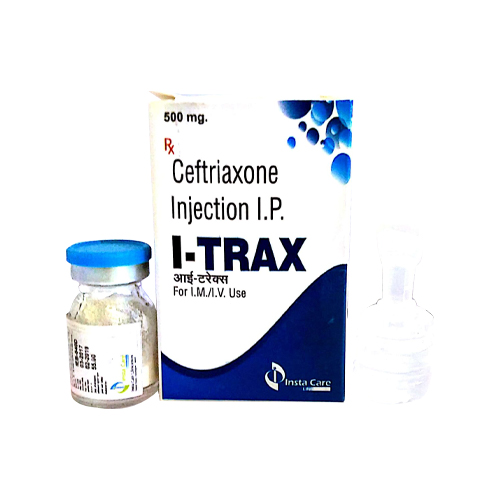 Product Name: I TRAX, Compositions of I TRAX are Ceftriaxone Injection IP - Insta Care Lifesciences