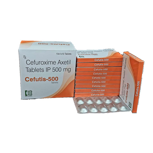 Product Name: Cefutis 500, Compositions of Cefuroxime Axetil Tablets IP 500 mg are Cefuroxime Axetil Tablets IP 500 mg - Bidu Biotech