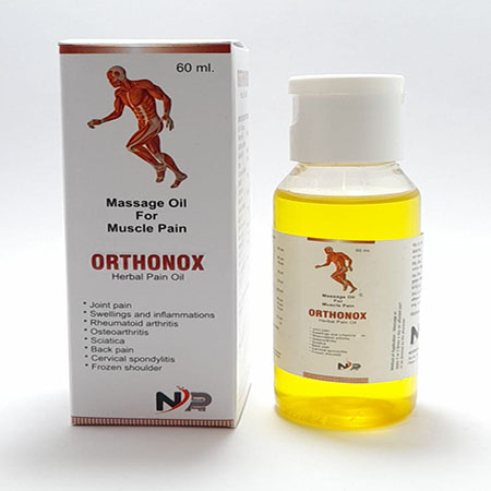 Product Name: Orthonox, Compositions of are Massage Oil For Muscle Pain - Noxxon Pharmaceuticals Private Limited