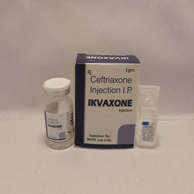 Product Name: Ikvaxone Injection, Compositions of Ikvaxone Injection are Ceftriaxone Injection IP - Ikvans Pharma