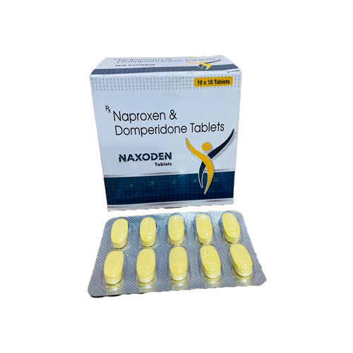 Product Name: NAXODEN, Compositions of NAXODEN are Naproxen & Domperidone Tablets - Zatropha Pharma