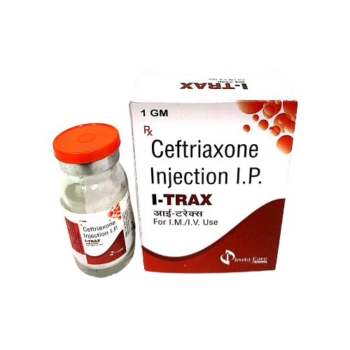 Product Name: I TRAX, Compositions of I TRAX are Ceftriaxone Injection IP - Insta Care Lifesciences