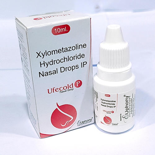 Product Name: Ufecold P, Compositions of Ufecold P are Xylometazoline Hydrochloride Nasal Drops IP - Euphony Healthcare