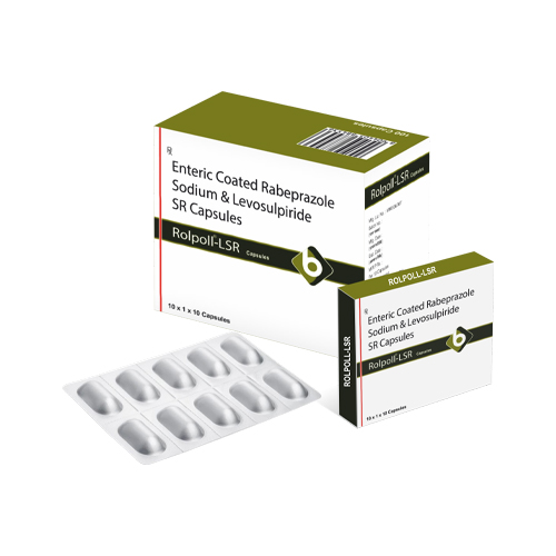 Product Name: ROLPOLL LSR, Compositions of Enteric Coated Rabeprazole Sodium & Levosulpiride SR Capsules are Enteric Coated Rabeprazole Sodium & Levosulpiride SR Capsules - Biopolis Lifesciences Private Limited