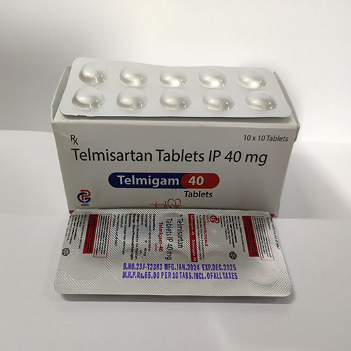 Product Name: Telmisartan 40 mg, Compositions of Telmisartan 40 mg are Telmisartan Tablets IP 40 mg  - Gamro Pharmaceuticals