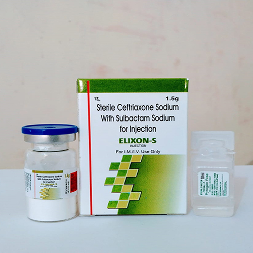 Product Name: ELIXON S, Compositions of ELIXON S are Sterile Ceftriaxone Sodium With Sulbactam Sodium For Injection - Elisun Biotech