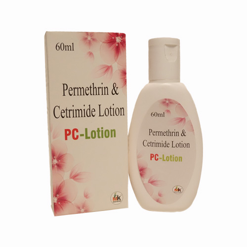 Product Name: PC Lotion, Compositions of Permethrin & Cetrimide Lotion are Permethrin & Cetrimide Lotion - MK Healthcare