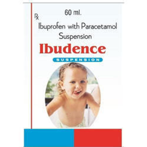 Product Name: Ibudence, Compositions of Ibudence are Ibuprofen & Paracetamol Suspension - Credence Healthcare