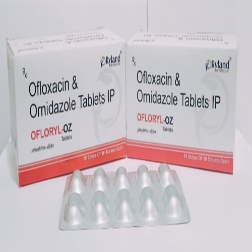 Product Name: Ofloryl Oz, Compositions of Ofloryl Oz are Ofloxacin & Ornidazole Tablets Ip  - Ryland Health Care