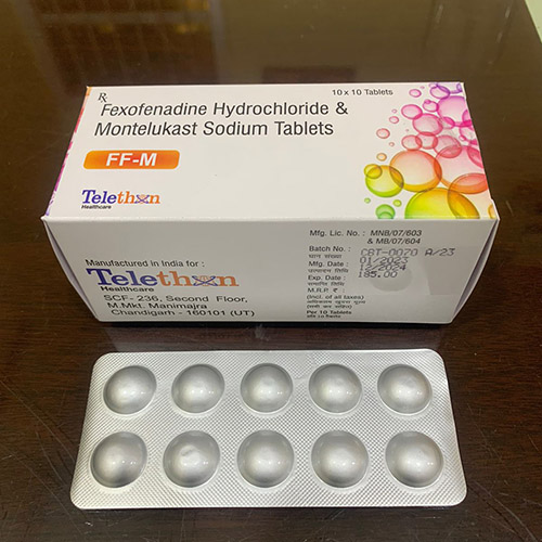 Product Name: FF M, Compositions of FF M are Fexofenadine Hydrochloride & Montelukast Sodium Tablets - Telethon Healthcare