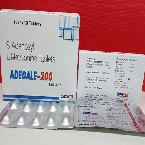 Product Name: Adedale 200, Compositions of Adedale 200 are s adenosyl l methionine - Allen Dale Biosciences