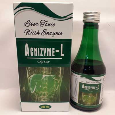 Product Name: Acnizyme L Syrup, Compositions of Acnizyme L Syrup are Liver Tonic with Enzyme - Ikvans Pharma