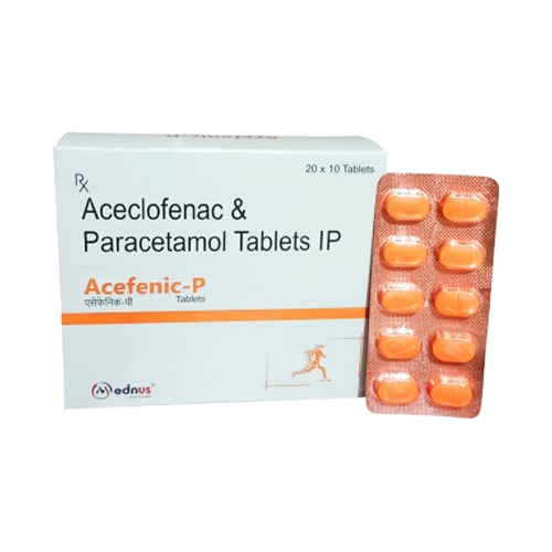 Product Name: Acefenic P, Compositions of Acefenic P are Aceclofenac & Paracetamol Tablets IP - Mednus Healthcare