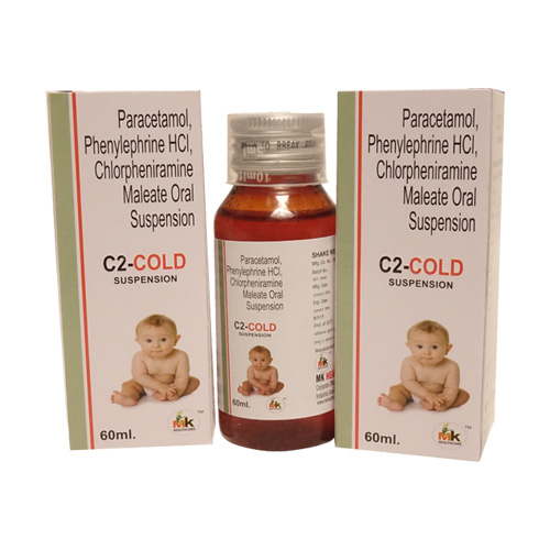 Product Name: C2 COLD SUSPENSION , Compositions of Paracetamol, Phenylephrine HCl, Chlorpheniramine Maleate Oral Suspension are Paracetamol, Phenylephrine HCl, Chlorpheniramine Maleate Oral Suspension - MK Healthcare