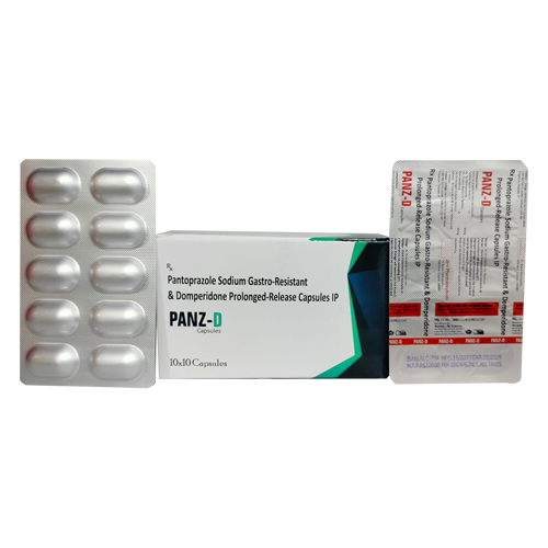 Product Name: PANZ D, Compositions of PANZ D are Pantoprazole Sodium Gastro- Resistant & Domperidone Prolonged-Release Capsules IP - Access Life Science