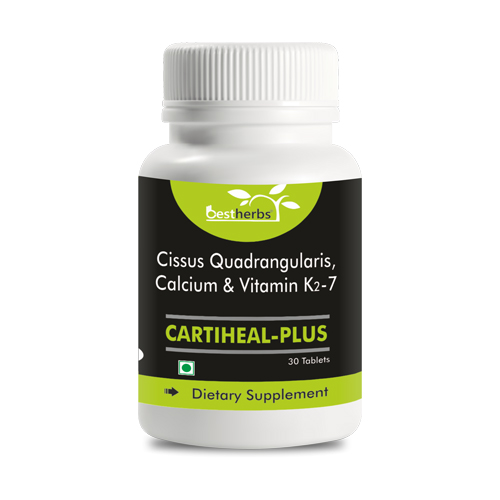 Product Name: CARTIHEAL PLUS, Compositions of Cissus Quadrangularis, Calcium & Vitamin K2-7 are Cissus Quadrangularis, Calcium & Vitamin K2-7 - Biopolis Lifesciences Private Limited