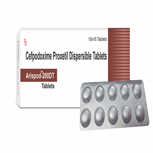 Product Name: Arispod 200DT, Compositions of Arispod 200DT are Cefpodoxime Proxetil Dispersible Tablets - Prosem Healthcare