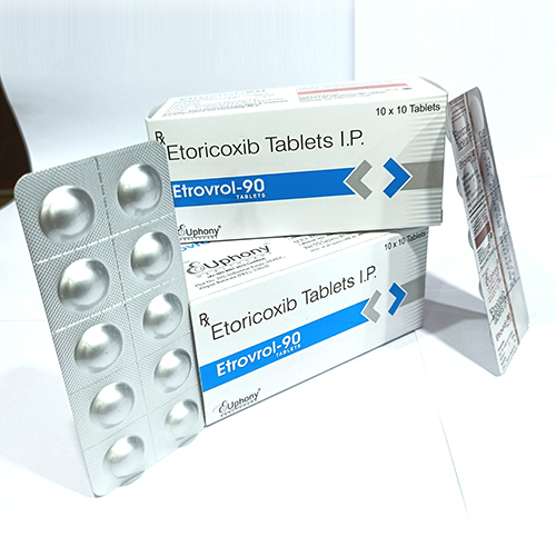 Product Name: EtrovroL 90, Compositions of EtrovroL 90 are Etoricoxib Tablets Ip - Euphony Healthcare