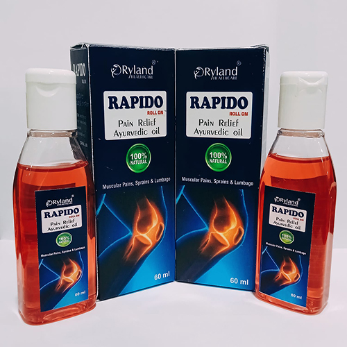 Product Name: Rapido , Compositions of are Pain Relief Ayurvedic Oil - Ryland Health Care