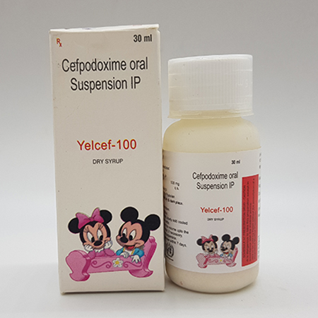 Product Name: Yelcef 100, Compositions of Yelcef 100 are Cefpodoxime oral  Suspension IP - Acinom Healthcare