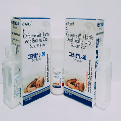 Product Name: Cefiryl 50, Compositions of Cefiryl 50 are Cefixime With Lactic Acid Bacillus Oral Suspension  - Ryland Health Care