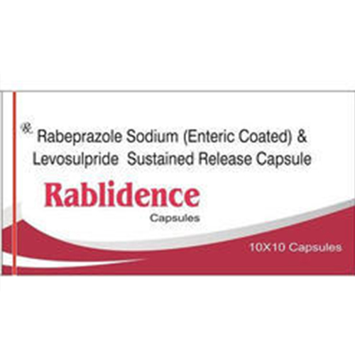 Product Name: Rablidence, Compositions of Rablidence are Rabeprazole Sodium Levosulpiride Sustained Release Capsules - Credence Healthcare