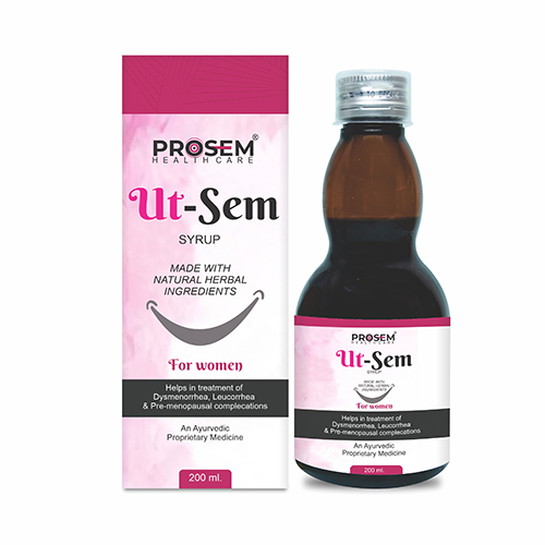 Product Name: Ut Sem, Compositions of Ut Sem are Made With Natural Herbal Ingredients - Prosem Healthcare