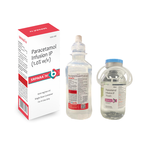 Product Name: SRPARA IV, Compositions of Paracetamol Infusion IP (1.0% W/V) are Paracetamol Infusion IP (1.0% W/V) - Biopolis Lifesciences Private Limited