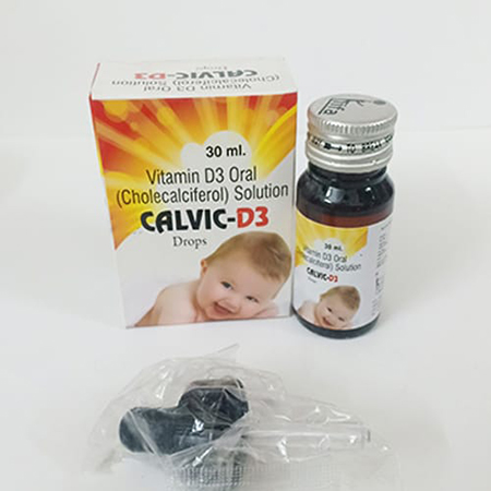 Product Name: CALVIC D3 Oral Drops, Compositions of CALVIC D3 Oral Drops are Cholecalciferol 800 IU Drop - IIFA Healthcare