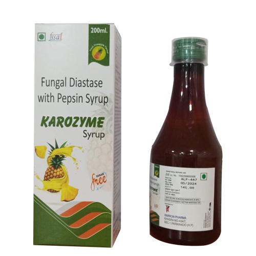 Product Name: KAROZYME, Compositions of Fungal Diastase With Pepsin Syrup  are Fungal Diastase With Pepsin Syrup  - Access Life Science