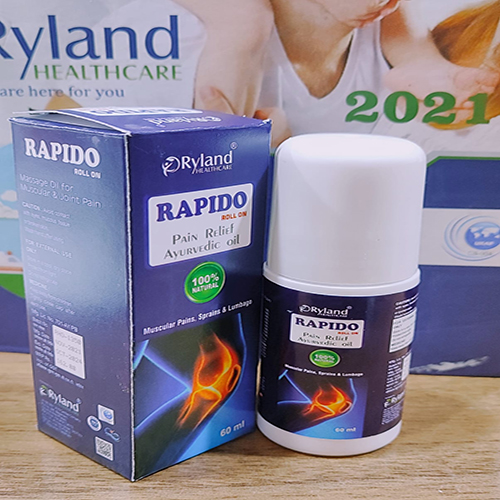 Product Name: Rapido , Compositions of Pain Relief Ayurvedic Oil are Pain Relief Ayurvedic Oil - Ryland Health Care