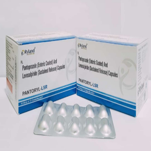 Product Name: Pantoryl LSR, Compositions of Pantoprazole (Enteric Coated) And Levosulpinide (Sustained Release) Capsules are Pantoprazole (Enteric Coated) And Levosulpinide (Sustained Release) Capsules - Ryland Health Care