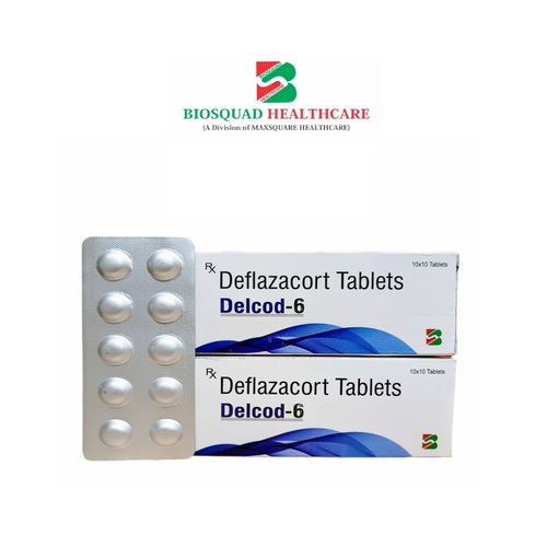 Product Name: DELCOD 6, Compositions of Deflazacort Tablets are Deflazacort Tablets - Biosquad Healthcare