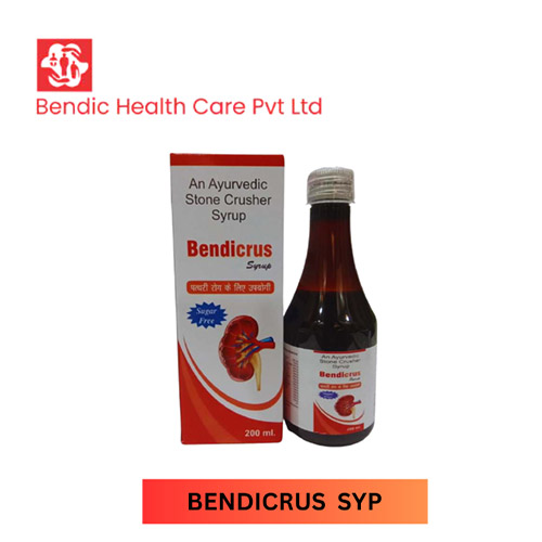 Product Name: BENDICRUS, Compositions of An Ayurvedic Stone Crusher Syrup are An Ayurvedic Stone Crusher Syrup - Bendic Healthcare Private Limited