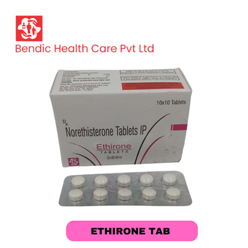 Product Name: ETHIRONE, Compositions of Norethisterone Tablets IP are Norethisterone Tablets IP - Bendic Healthcare Private Limited