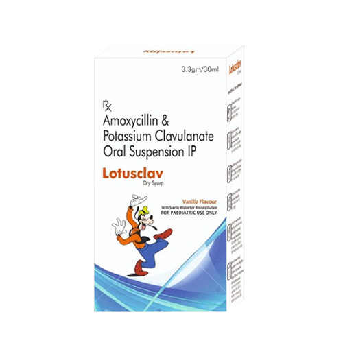 Product Name: Lotusclav , Compositions of Lotusclav  are Amoxycillin & Potassium Clavulanate Oral Suspension IP  - Jonathan Biocare