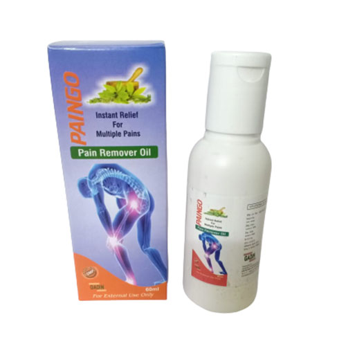 Product Name: PAINGO, Compositions of Pain Relief Oil are Pain Relief Oil - Gadin Pharmaceuticals Pvt. Ltd