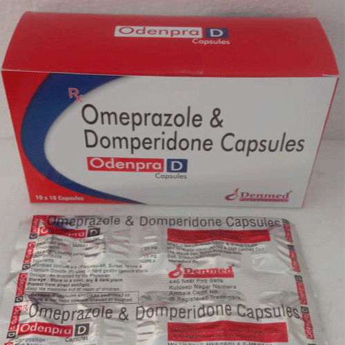 Product Name: Odenpra D, Compositions of Omeprazole & Domperidone are Omeprazole & Domperidone - Denmed Pharmaceutical