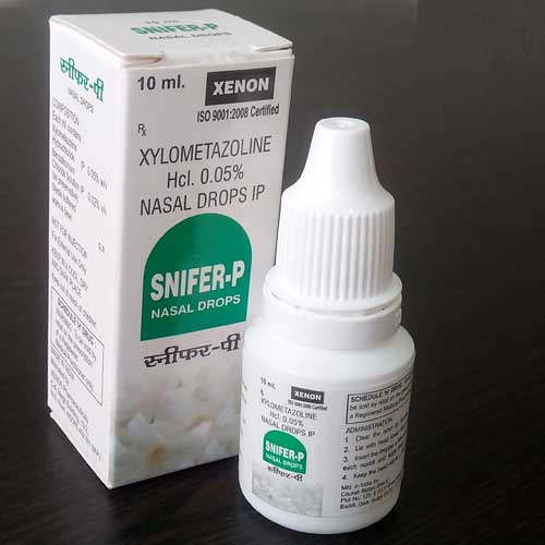 Product Name: Snifer P, Compositions of Snifer P are Xylometazoline Hcl. 0.05% Nasal Drops IP - Xenon Pharmaceuticals