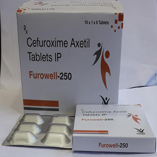 Product Name: Furowell 250 , Compositions of Furowell 250  are Cefuroxime Axetil Tablets IP  - Everwell Pharma Private Limited