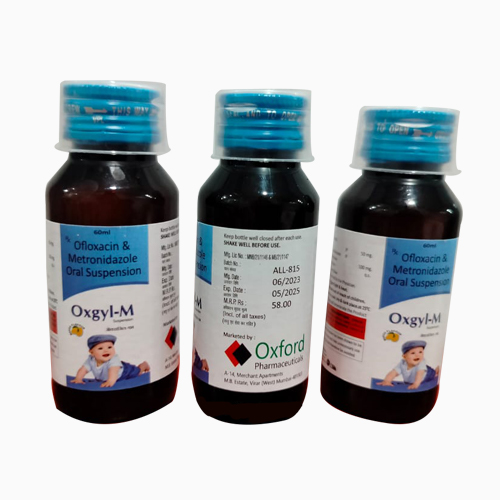 Product Name: OXGYI M, Compositions of OXGYI M are Ofloxacin, Metronidazole & Oral Suspension - Access Life Science