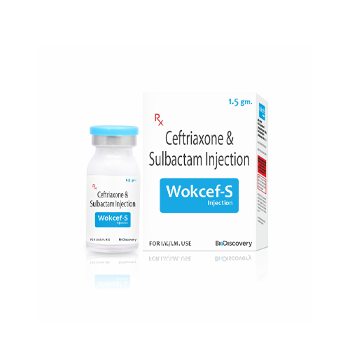 Product Name: Wokcef S, Compositions of Wokcef S are Ceftriaxone & Sulbactam Injection - Biodiscovery Lifesciences Private Limited