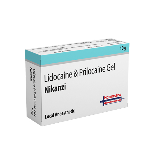 Product Name: NIKANZI, Compositions of NIKANZI are Lidocaine & Prilacaine Gel - Health Biotech Limited