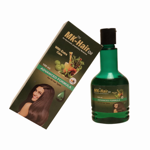 Product Name: MK Hairoil, Compositions of ADVANCED FORMULA For All Hair Types are ADVANCED FORMULA For All Hair Types - MK Healthcare