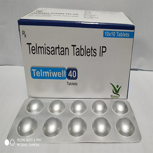 Product Name: Telmiwell 40 , Compositions of Telmiwell 40  are Telmisartan Tablets IP  - Orange Biotech Private Limited