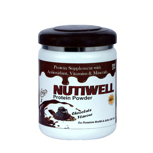 Product Name: NUTIWELL, Compositions of NUTIWELL are Protein Supplement with Antioxidant, Vitamins & Minerals - Hikona Lifesciences